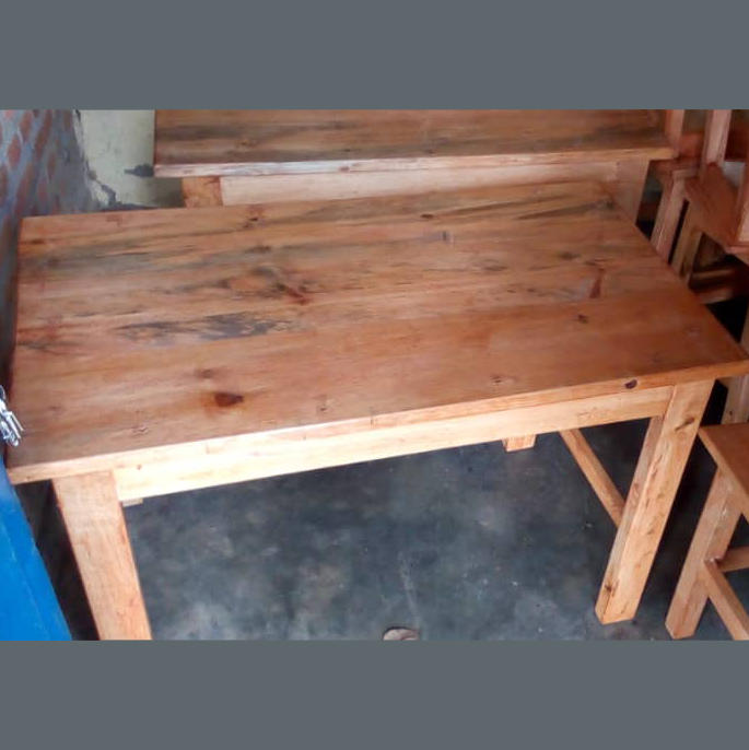 Wooden Table with 2 Chairs